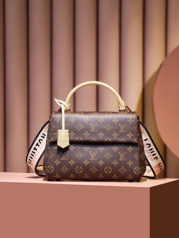 1:1 Replica Louis Vuitton LV Cluny BB Brown Essential Bag For Women M46372 - 28cm / 11in