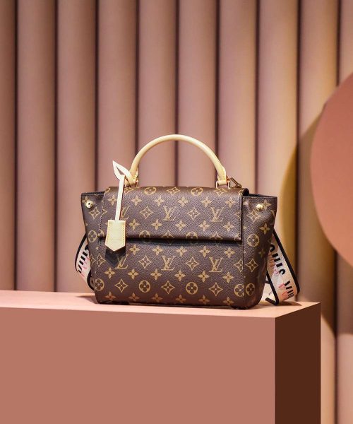 1:1 Replica Louis Vuitton LV Cluny BB Brown Essential Bag For Women M46372 - 28cm / 11in