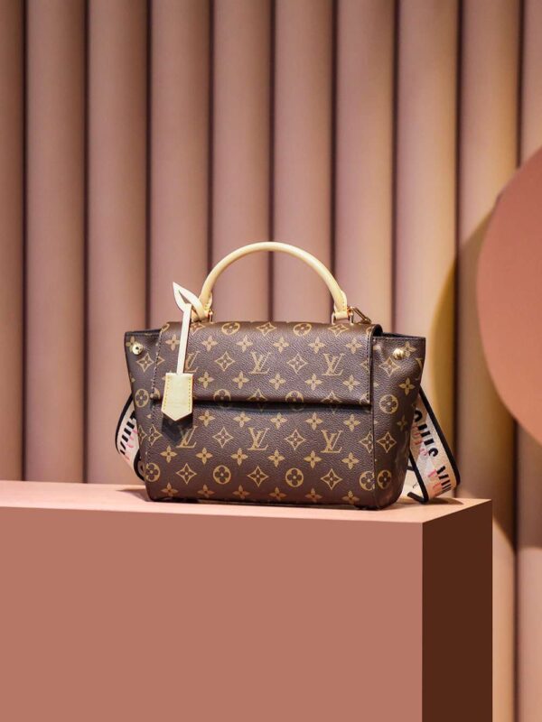 1:1 Replica Louis Vuitton LV Cluny BB Brown Essential Bag For Women M46372 - 28cm / 11in