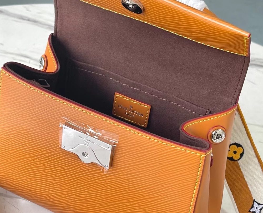 1:1 Replica Louis Vuitton LV Cluny Mini Epi Gold Miel Luxury Bag For Women M58931 - 20cm/7.9in