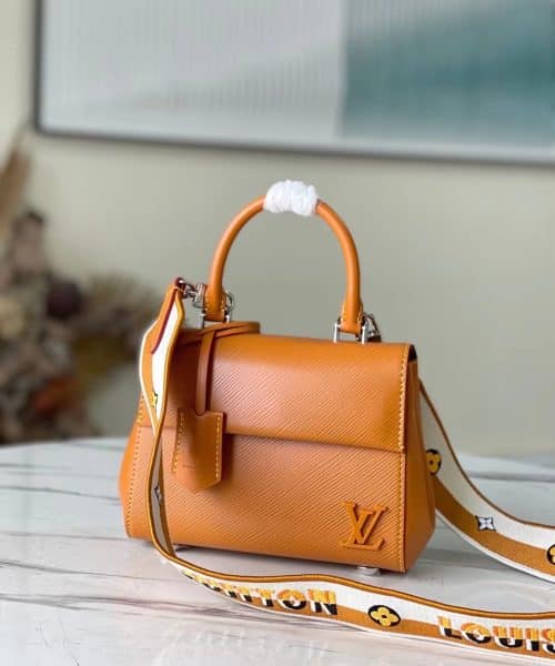 1:1 Replica Louis Vuitton LV Cluny Mini Epi Gold Miel Luxury Bag For Women M58931 - 20cm/7.9in