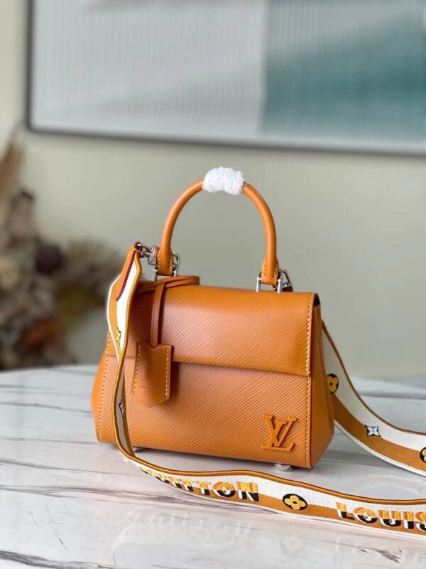 1:1 Replica Louis Vuitton LV Cluny Mini Epi Gold Miel Luxury Bag For Women M58931 - 20cm/7.9in