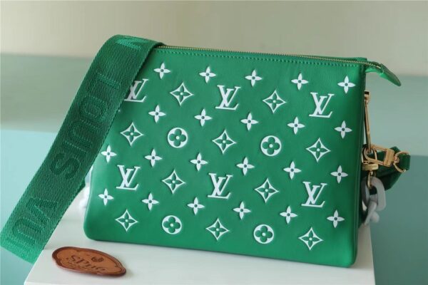 1:1 Replica Louis Vuitton LV Coussin PM Monogram Canvas Green Luxury Bag For Women M20760 - 10.2in/26cm