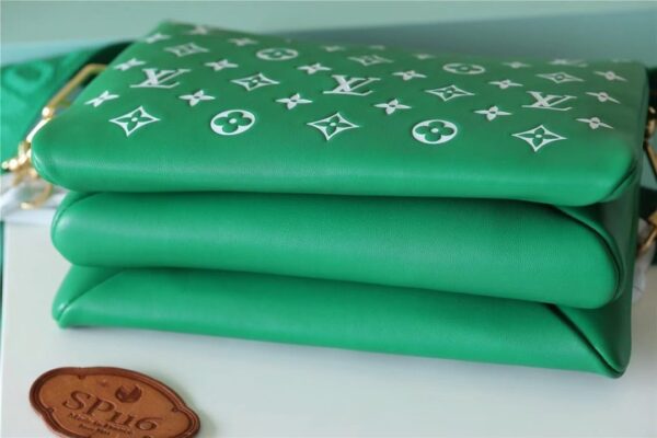 1:1 Replica Louis Vuitton LV Coussin PM Monogram Canvas Green Luxury Bag For Women M20760 - 10.2in/26cm