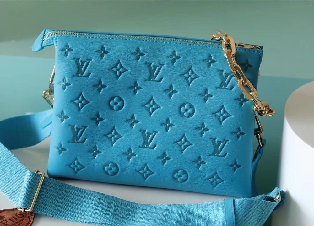 1:1 Replica Louis Vuitton LV Coussin PM Monogram Blue Luxury Bag For Women - 10.2in/26cm
