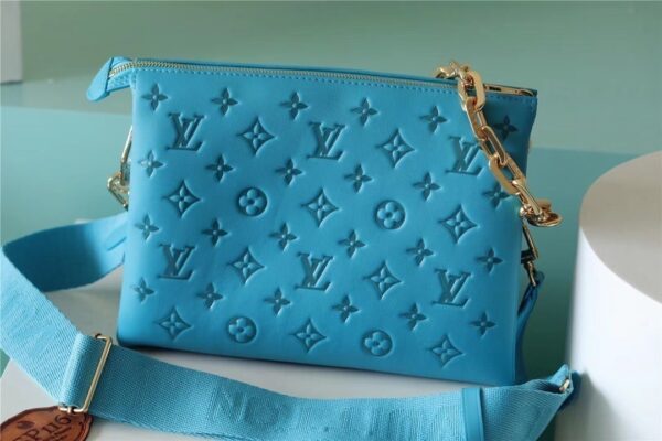 1:1 Replica Louis Vuitton LV Coussin PM Monogram Blue Luxury Bag For Women - 10.2in/26cm