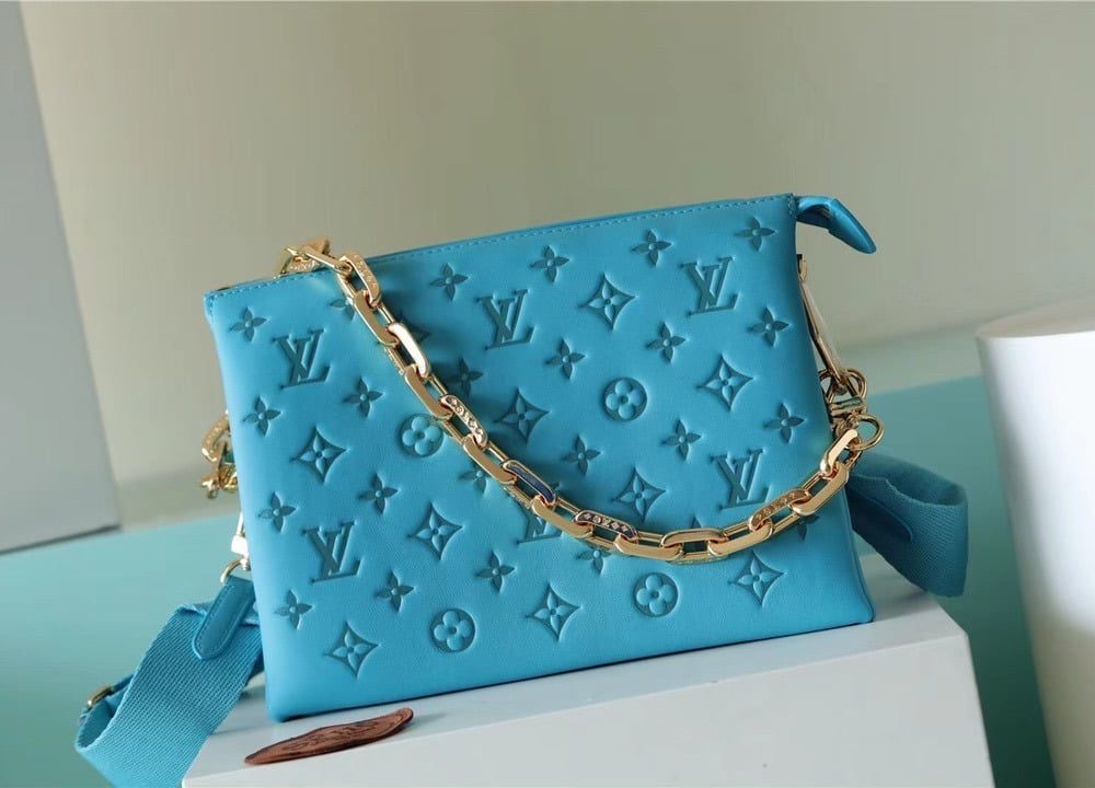 1:1 Replica Louis Vuitton LV Coussin PM Monogram Blue Luxury Bag For Women - 10.2in/26cm