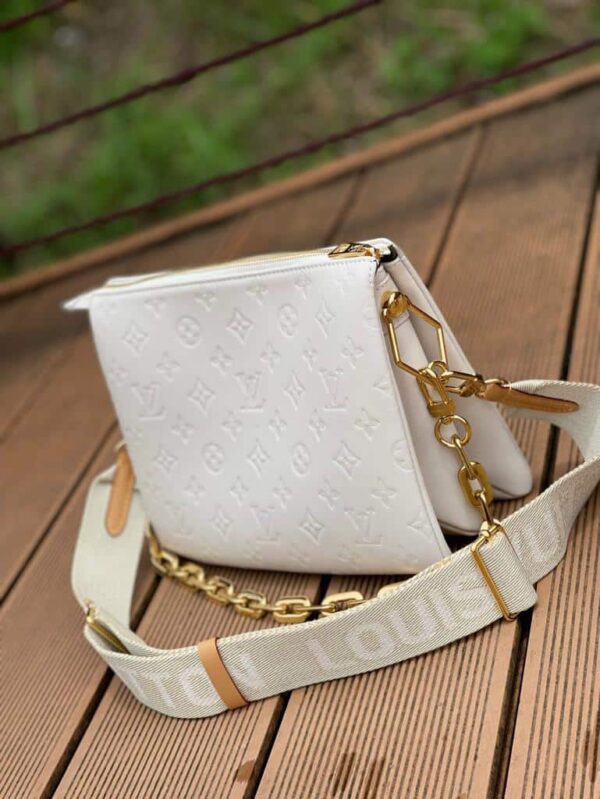 1:1 Replica Louis Vuitton LV Coussin PM Monogram Embossed Puffy White Luxury Bag For Women M57793 - 10.2in/26cm