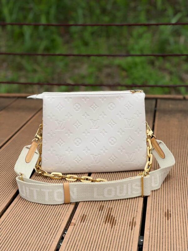 1:1 Replica Louis Vuitton LV Coussin PM Monogram Embossed Puffy White Luxury Bag For Women M57793 - 10.2in/26cm