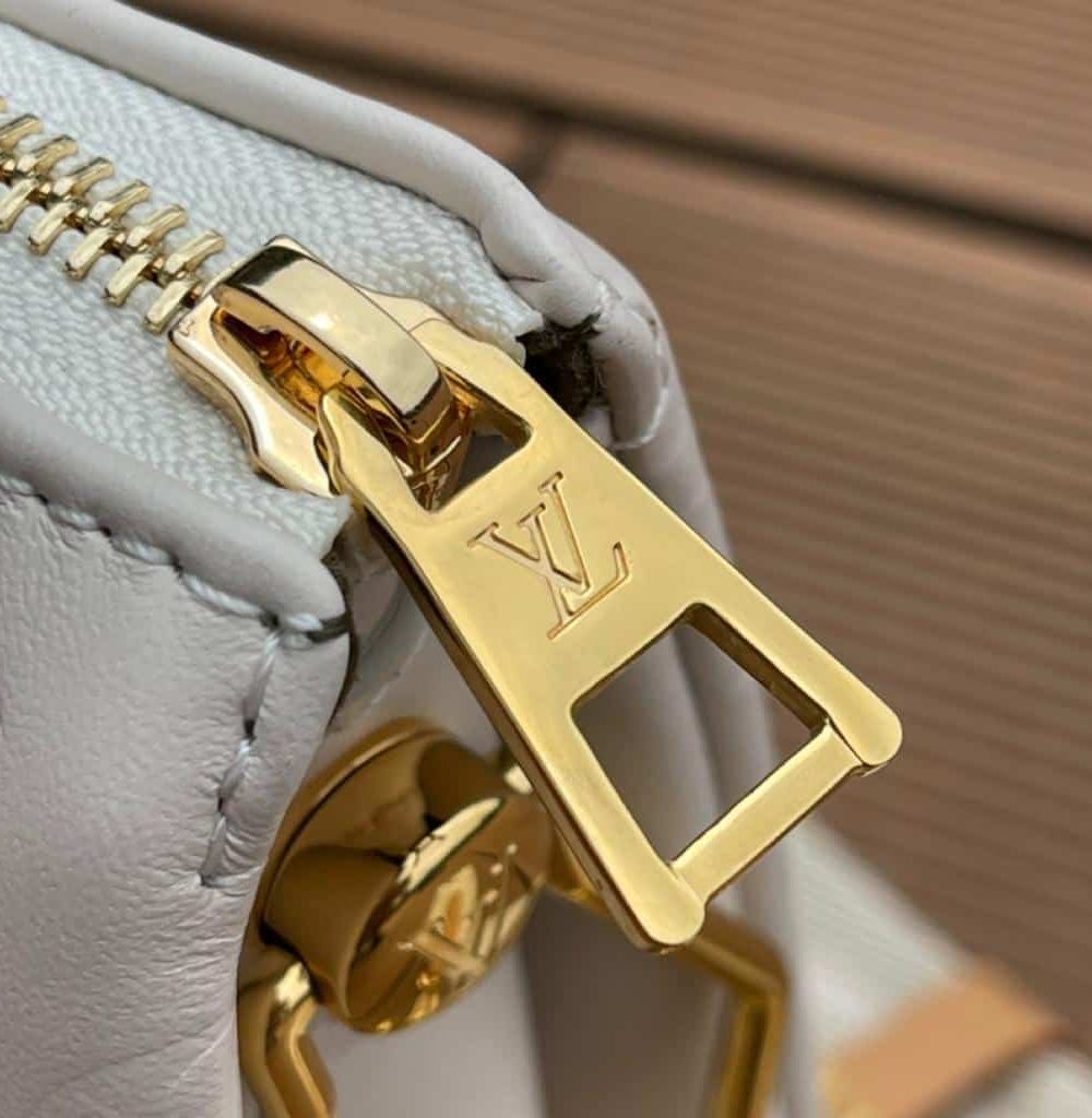 1:1 Replica Louis Vuitton LV Coussin PM Monogram Embossed Puffy White Luxury Bag For Women M57793 - 10.2in/26cm