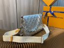1:1 Replica Louis Vuitton LV Coussin PM Monogram Empreinte Sier Luxury Bag For Women M57913 - 10.2in/25.9cm