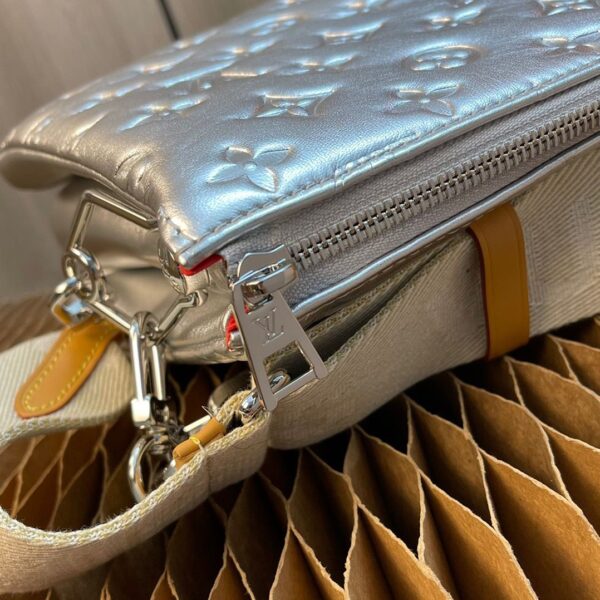 1:1 Replica Louis Vuitton LV Coussin PM Monogram Empreinte Sier Luxury Bag For Women M57913 - 10.2in/25.9cm