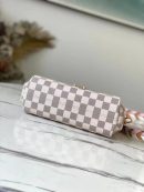 1:1 Replica Louis Vuitton LV Croisette Damier Azur Canvas Pink Luxury Bag For Women N50053 - 9.8in/25cm