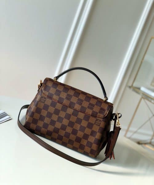 1:1 Replica Louis Vuitton LV Croisette in Damier Ebene Luxury Bag for women N53000 - 9.4in/23.8cm
