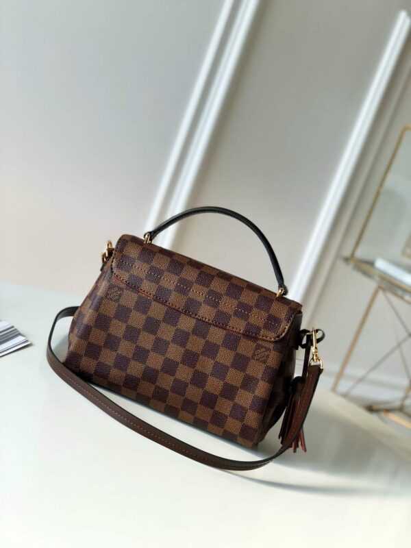 1:1 Replica Louis Vuitton LV Croisette in Damier Ebene Luxury Bag for women N53000 - 9.4in/23.8cm