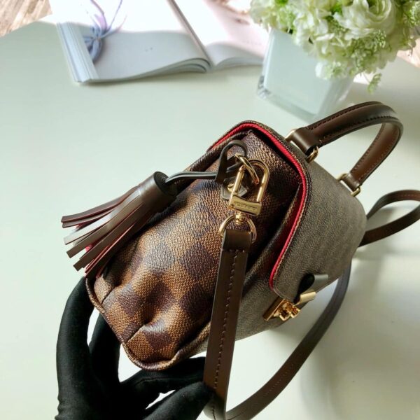 1:1 Replica Louis Vuitton LV Croisette in Damier Ebene Luxury Bag for women N53000 - 9.4in/23.8cm