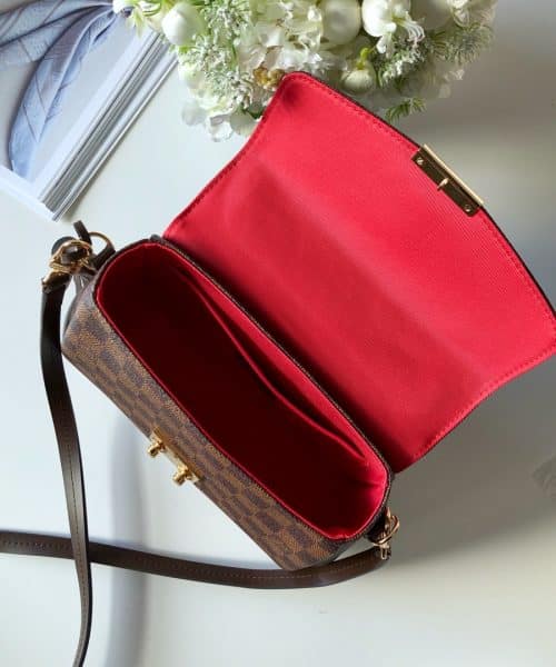 1:1 Replica Louis Vuitton LV Croisette in Damier Ebene Luxury Bag for women N53000 - 9.4in/23.8cm