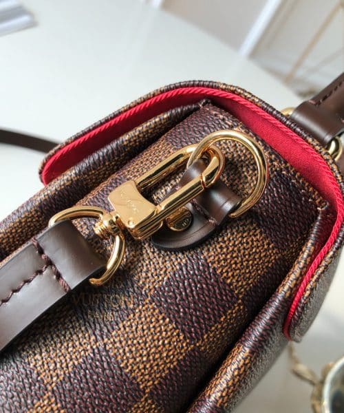 1:1 Replica Louis Vuitton LV Croisette in Damier Ebene Luxury Bag for women N53000 - 9.4in/23.8cm