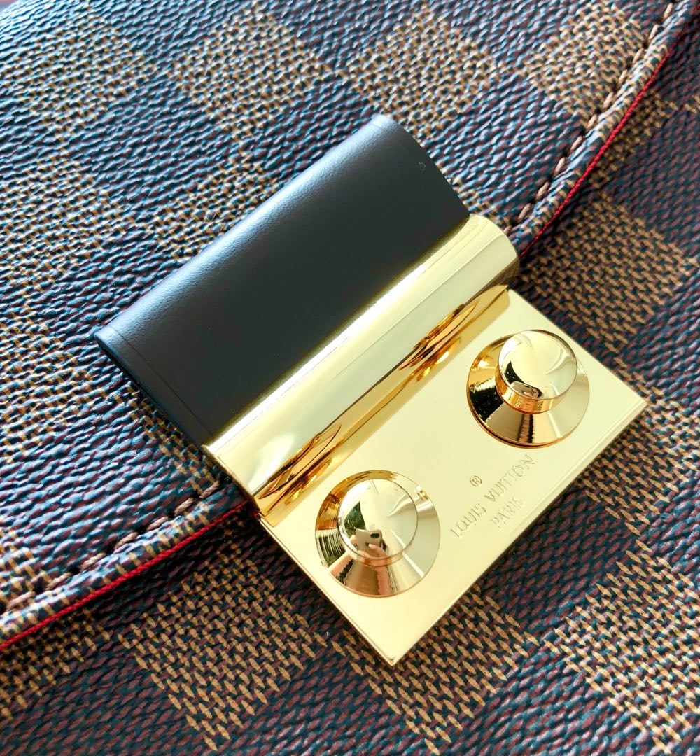 1:1 Replica Louis Vuitton LV Croisette in Damier Ebene Luxury Bag for women N53000 - 9.4in/23.8cm