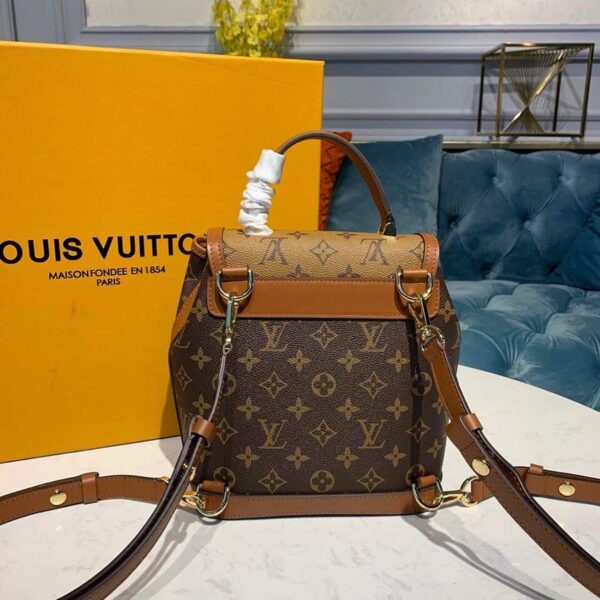 1:1 Replica Louis Vuitton LV Dauphine Backpack PM Monogram and Monogram Reverse Canvas By Nicolas Ghesquiere For Spring-Summer Luxury Bag For Women M45142 - 20cm