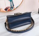 1:1 Replica Louis Vuitton LV Dauphine MM Denim Jacquard Monogram Pattern Navy Blue Luxury Bag For Women M59631 - 9.8in/25cm