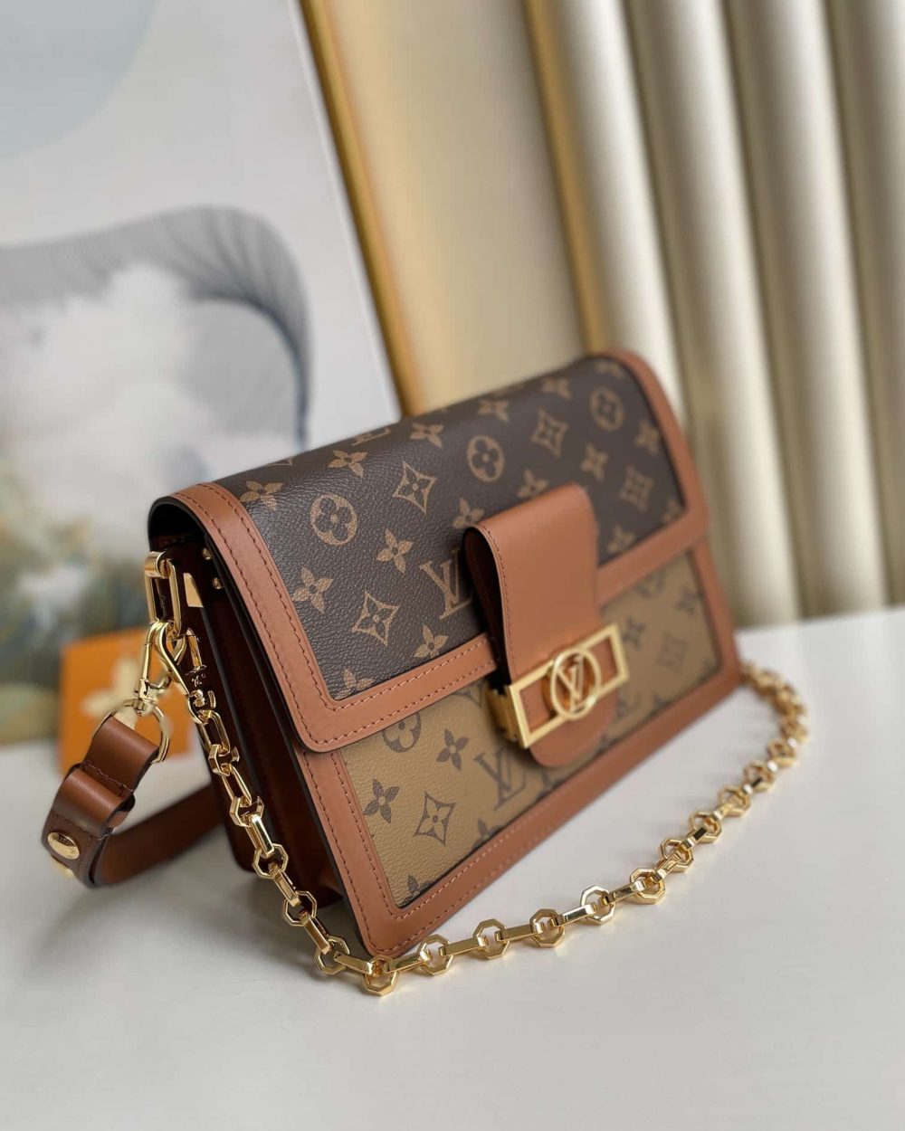 1:1 Replica Louis Vuitton LV Dauphine MM other Monogram Canvas Luxury Bag For Women M45958 - 25cm