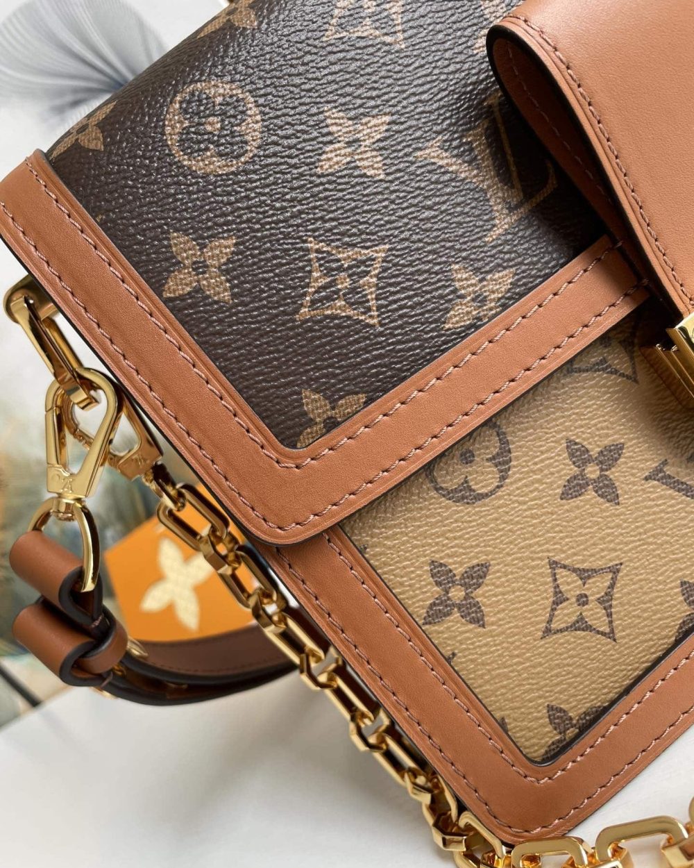 1:1 Replica Louis Vuitton LV Dauphine MM other Monogram Canvas Luxury Bag For Women M45958 - 25cm