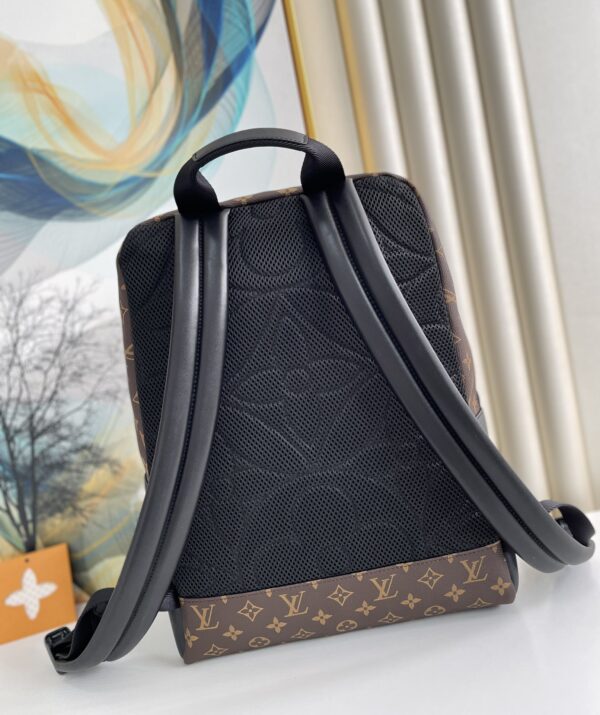 1:1 Replica Louis Vuitton LV Dean Backpack Monogram Macassar Canvas Unique Bag For Men M45335 - 42cm