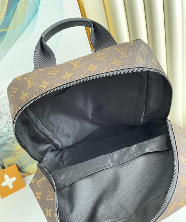 1:1 Replica Louis Vuitton LV Dean Backpack Monogram Macassar Canvas Unique Bag For Men M45335 - 42cm