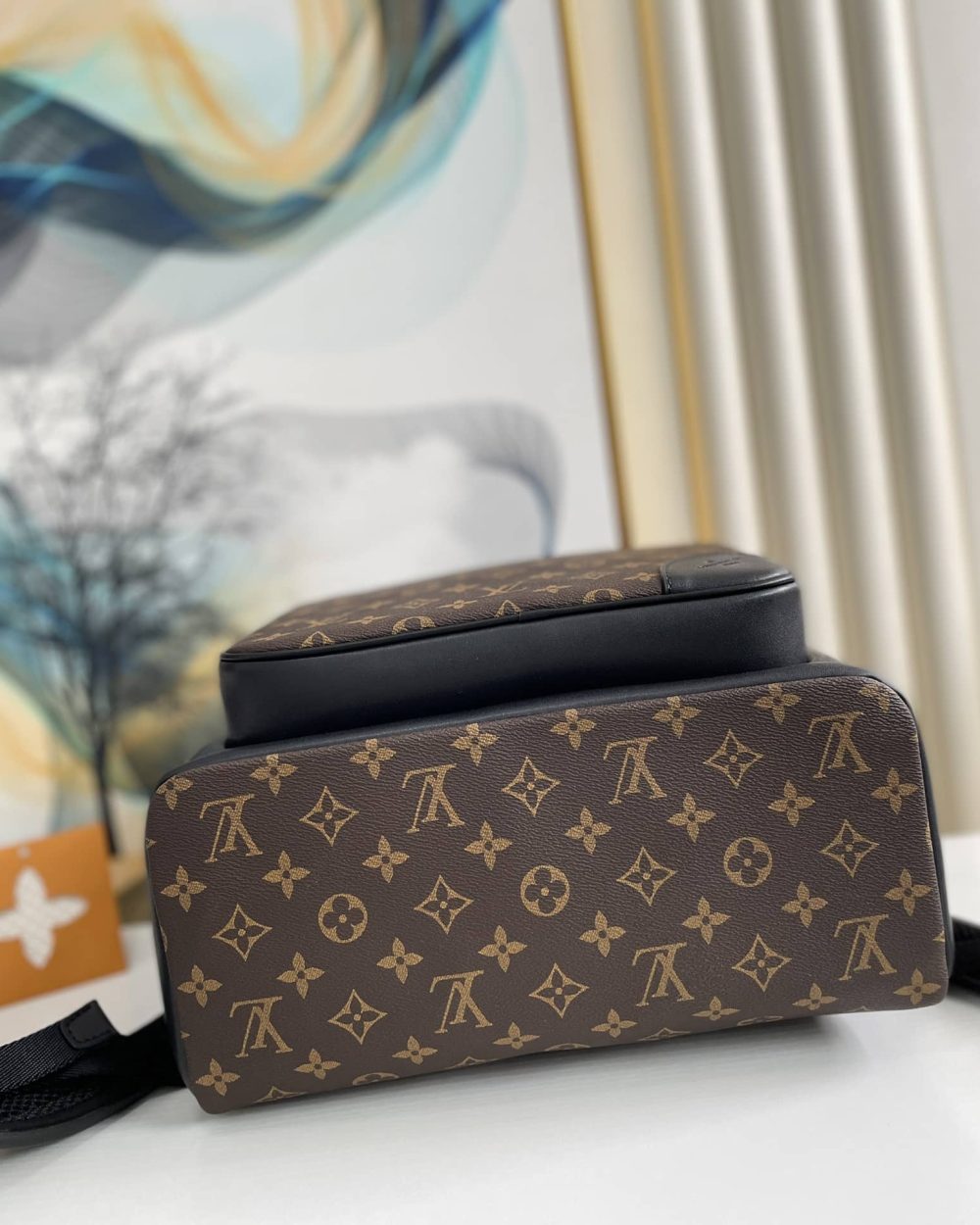 1:1 Replica Louis Vuitton LV Dean Backpack Monogram Macassar Canvas Unique Bag For Men M45335 - 42cm