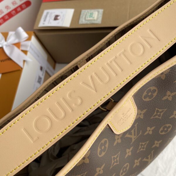 1:1 Replica Louis Vuitton LV Delightful PM Monogram Canvas Natural Luxury Bag For Women M40352 - 33cm