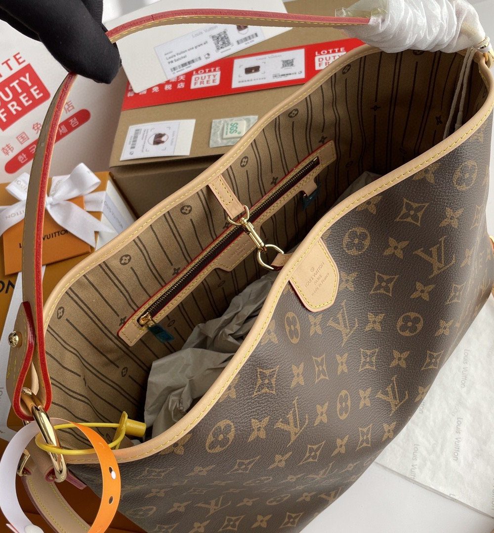 1:1 Replica Louis Vuitton LV Delightful PM Monogram Canvas Natural Luxury Bag For Women M40352 - 33cm