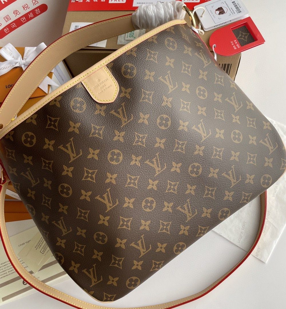 1:1 Replica Louis Vuitton LV Delightful PM Monogram Canvas Natural Luxury Bag For Women M40352 - 33cm