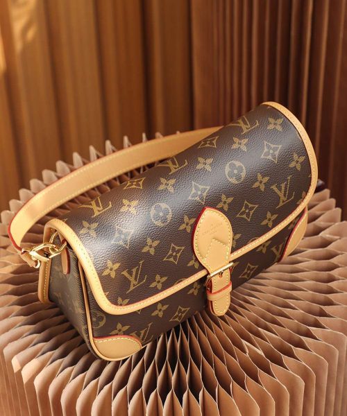 1:1 Replica Louis Vuitton LV Diane Satchel Brown Luxury Bag For Women M45985 - 24cm / 9.4in