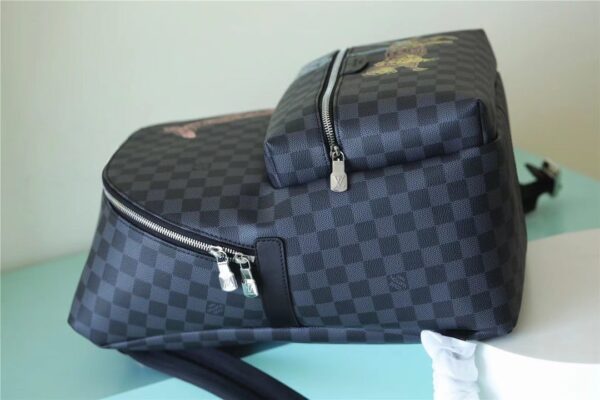 1:1 Replica Louis Vuitton LV Discovery Backpack Damier Graphite Canvas Unique Bag For Men N45275 - 40cm