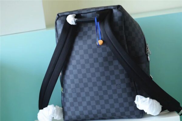 1:1 Replica Louis Vuitton LV Discovery Backpack Damier Graphite Canvas Unique Bag For Men N45275 - 40cm