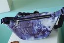 1:1 Replica Louis Vuitton LV Discovery Bumbag PM Monogram Blue Unique Bag For Men M20587 - 17.3in/44cm