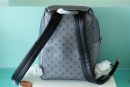 1:1 Replica Louis Vuitton LV Discovery PM Backpack Monogram/Taiga Gunmetal Gray Unique Bag For Men M30835 - 15.7in/40cm