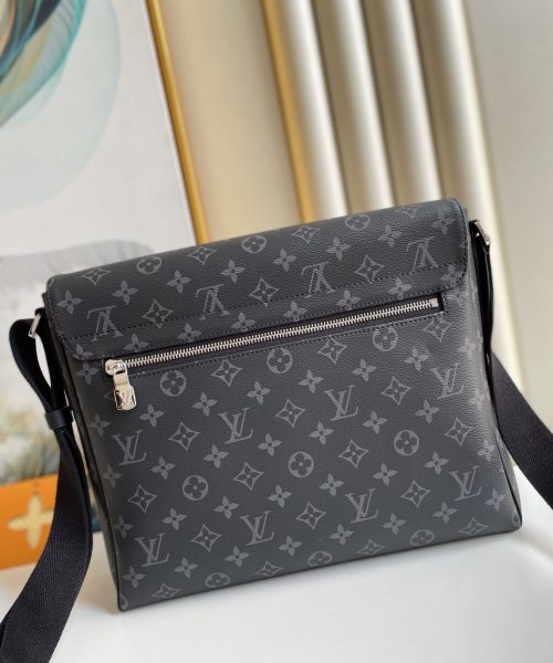 1:1 Replica Louis Vuitton LV District MM Monogram Eclipse Canvas Unique Bag For Men M44001 - 12.2in/31cm