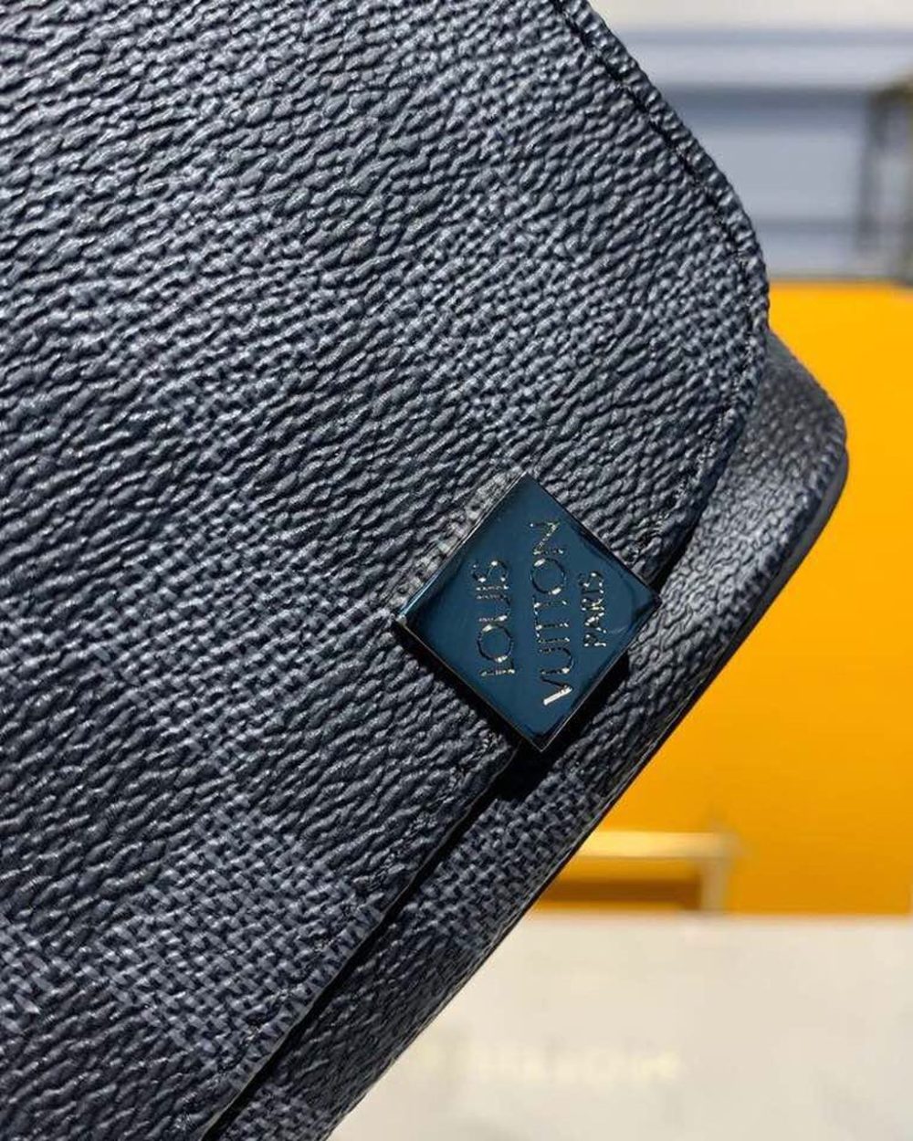 1:1 Replica Louis Vuitton LV District PM Damier Graphite Canvas Unique Bag For Men N41028 - 9.8in/25cm
