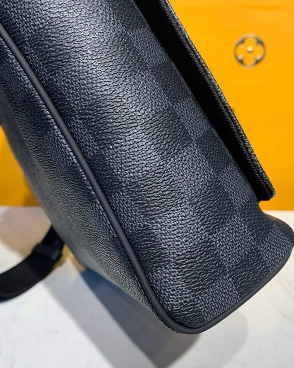 1:1 Replica Louis Vuitton LV District PM Damier Graphite Canvas Unique Bag For Men N41028 - 9.8in/25cm