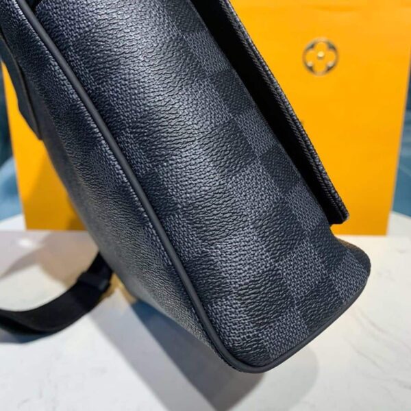 1:1 Replica Louis Vuitton LV District PM Damier Graphite Canvas Unique Bag For Men N41028 - 9.8in/25cm