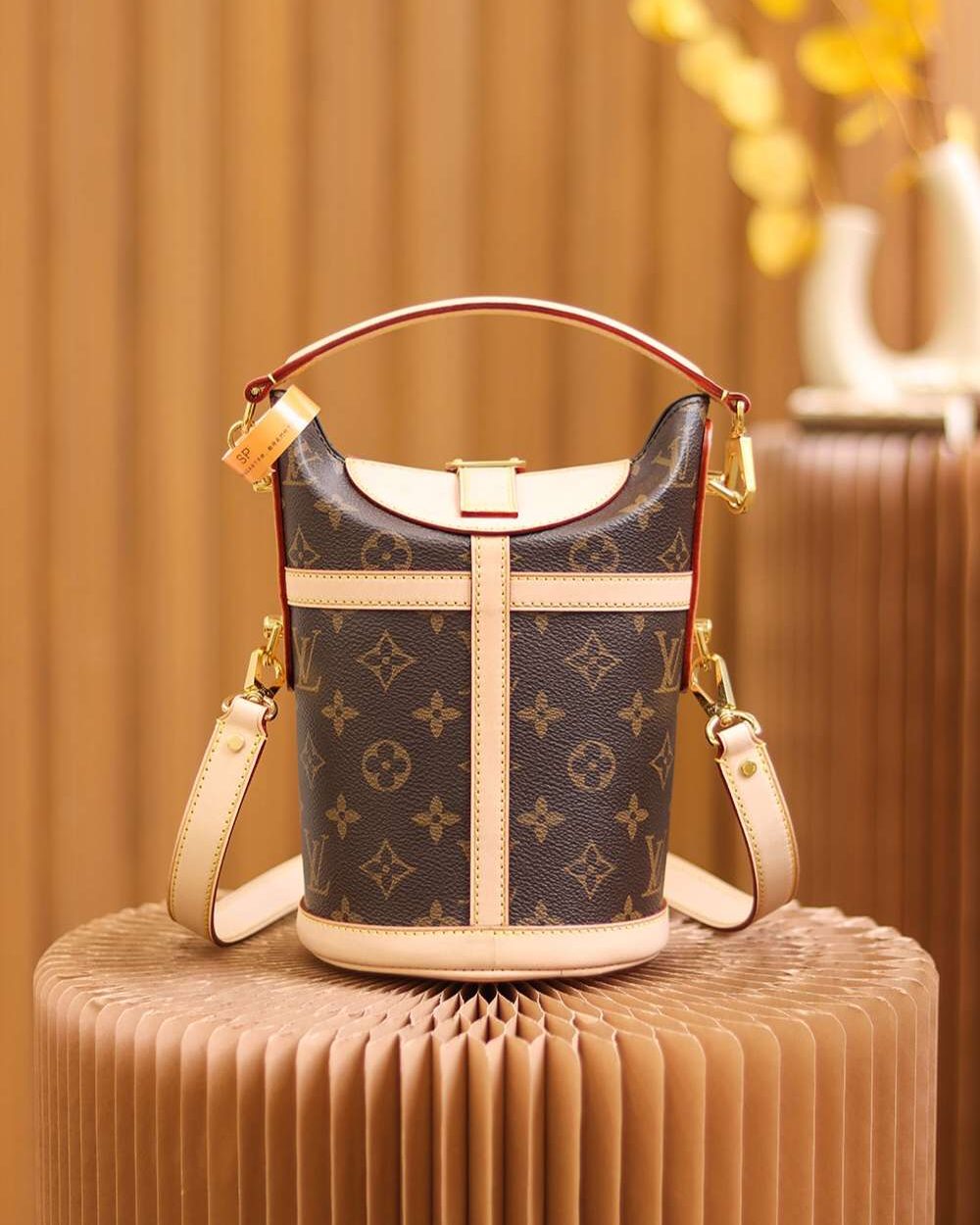 1:1 Replica Louis Vuitton LV Duffle Bag Brown Unique Bag For Women M43587 - 23cm