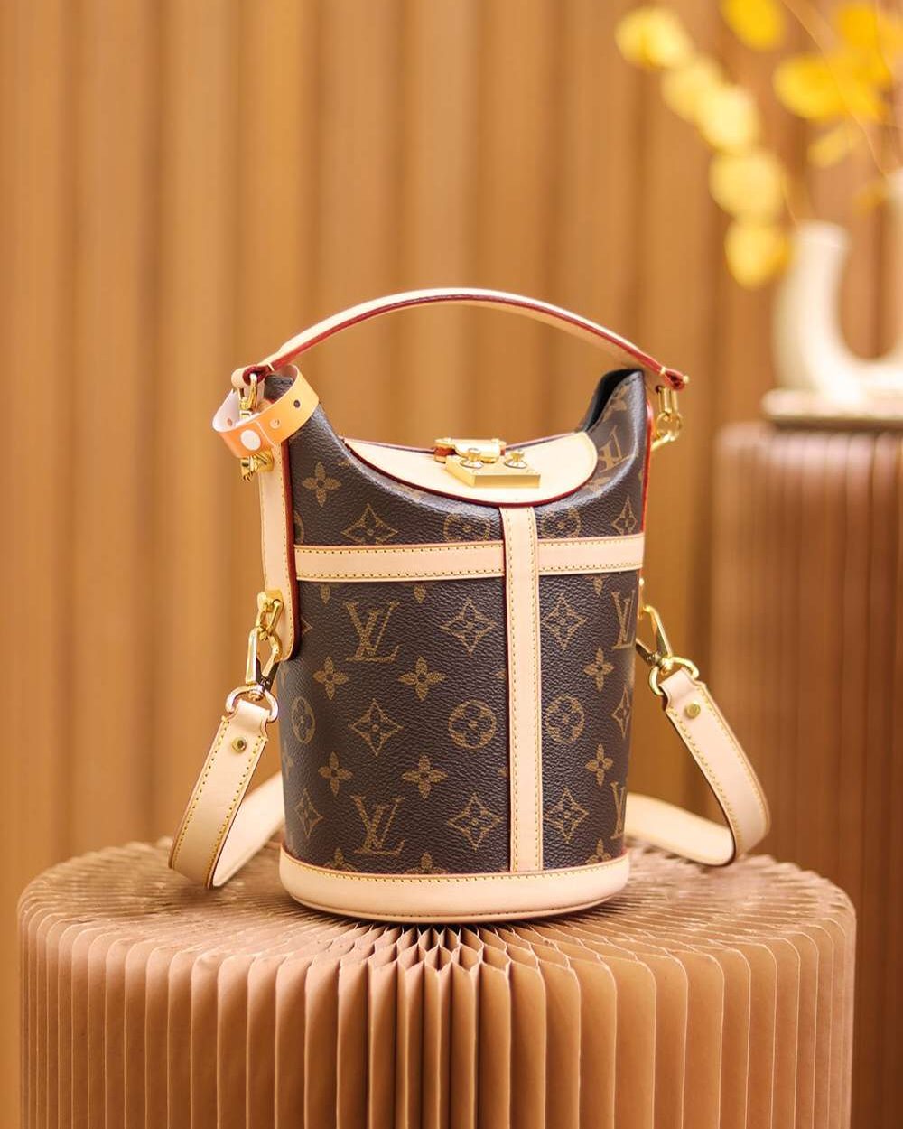 1:1 Replica Louis Vuitton LV Duffle Bag Brown Unique Bag For Women M43587 - 23cm