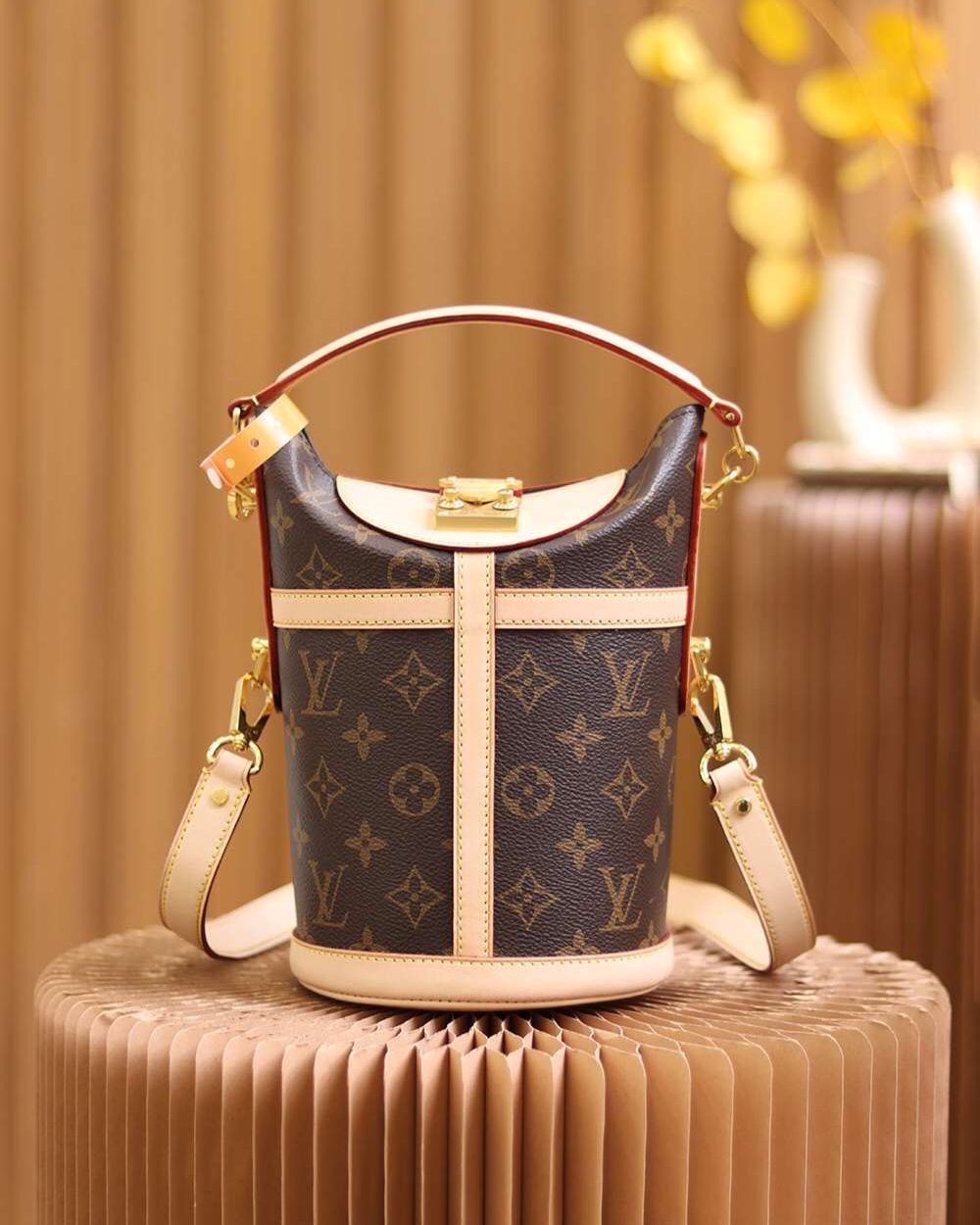 1:1 Replica Louis Vuitton LV Duffle Bag Brown Unique Bag For Women M43587 - 23cm