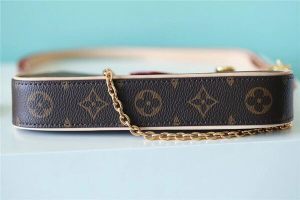 1:1 Replica Louis Vuitton LV Easy Pouch On Strap Monogram Canvas Luxury Bag For Women - 19cm/7.5in