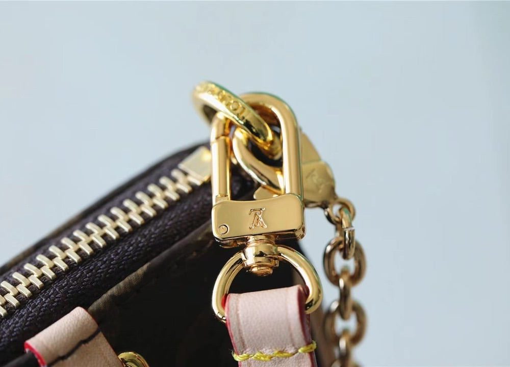 1:1 Replica Louis Vuitton LV Easy Pouch On Strap Monogram Canvas Luxury Bag For Women - 19cm/7.5in