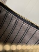 1:1 Replica Louis Vuitton LV Easy Pouch On Strap Monogram Empreinte Black Luxury Bag For Women M80349 - 7.5in/19cm