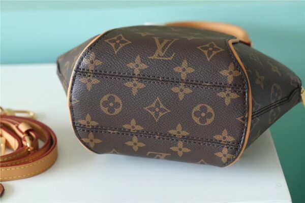 1:1 Replica Louis Vuitton LV Ellipse BB Handbag Created By Nicolas Ghesquiere From Classic Monogram Canvas Luxury bag For Women Brown 23cm/8.9in