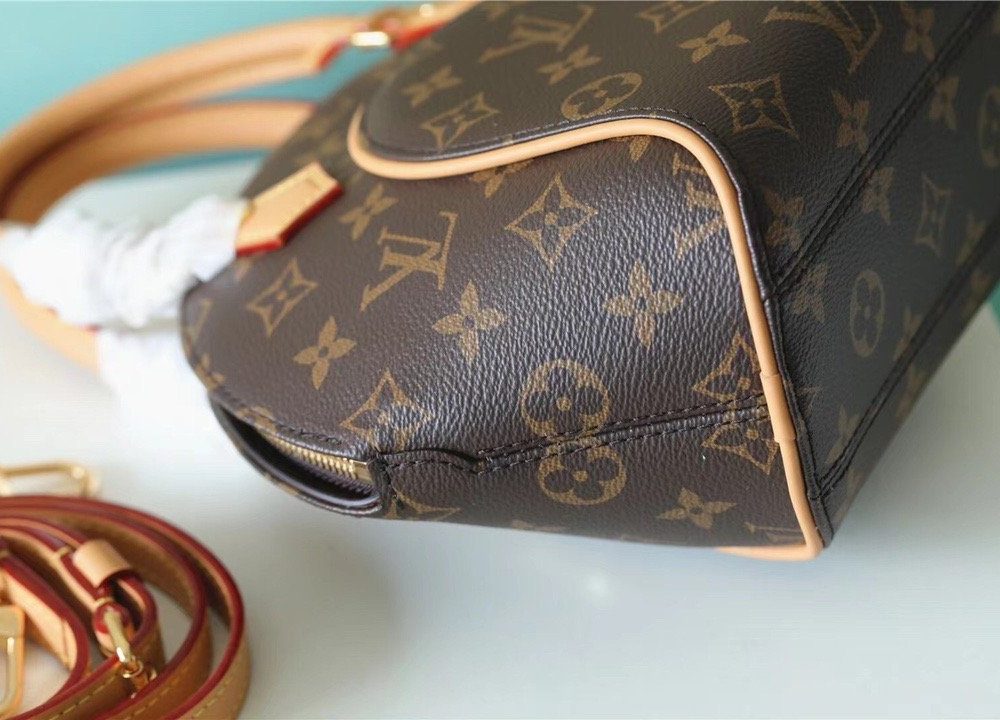 1:1 Replica Louis Vuitton LV Ellipse BB Handbag Created By Nicolas Ghesquiere From Classic Monogram Canvas Luxury bag For Women Brown 23cm/8.9in